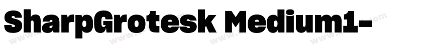 SharpGrotesk Medium1字体转换